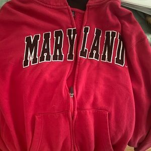 Maryland sweatshirt zip up